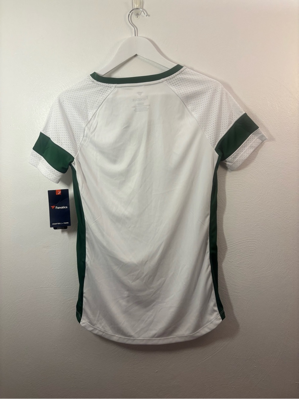 Fanatics New York Jets Women's White & Green Lace-Up V-Neck Jersey Size Small - Picture 2 of 8
